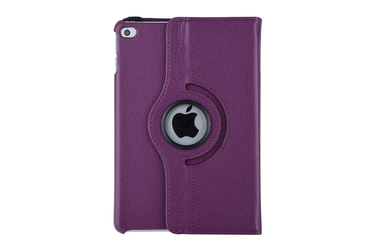Apple iPad Mini 5 Paars 360 graden draaibare hoes - Book Case Tablethoes Apple iPad Mini 5 Paars 360 graden draaibare hoes - Book Case Tablethoes