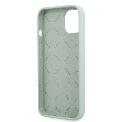Guess Guess iPhone 13 Mini Coque arrière rigide - White 4G Logo - Menthe verte Guess Guess iPhone 13 Mini Coque arrière rigide - White 4G Logo - Menthe verte