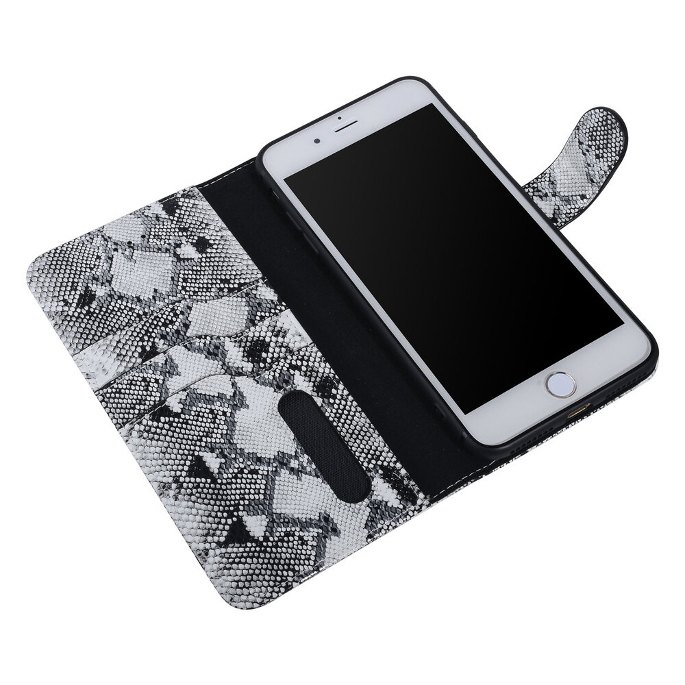 UNIQ Accessory UNIQ Accessory Apple iPhone 7-8 Plus Black and White Snakeskin Book type case UNIQ Accessory UNIQ Accessory Apple iPhone 7-8 Plus Black and White Snakeskin Book type case