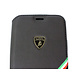 Lamborghini Apple iPhone X-Xs Alcantara Zwart Lamborghini book type hoesje - Genuine Leather Lamborghini Apple iPhone X-Xs Alcantara Zwart Lamborghini book type hoesje - Genuine Leather