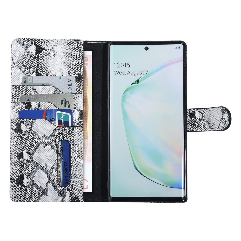 UNIQ Accessory UNIQ Accessory Samsung Galaxy Note 10 Plus Black and White Snakeskin Book type case UNIQ Accessory UNIQ Accessory Samsung Galaxy Note 10 Plus Black and White Snakeskin Book type case