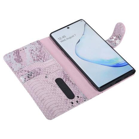 UNIQ Accessory UNIQ Accessory Samsung Galaxy Note 10 Pink Snakeskin Book type case UNIQ Accessory UNIQ Accessory Samsung Galaxy Note 10 Pink Snakeskin Book type case