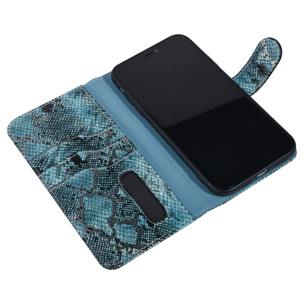 UNIQ Accessory UNIQ Accessory iPhone Xs Max Schwarz und Grun Schlangenhaut Book-Case hul UNIQ Accessory UNIQ Accessory iPhone Xs Max Schwarz und Grun Schlangenhaut Book-Case hul