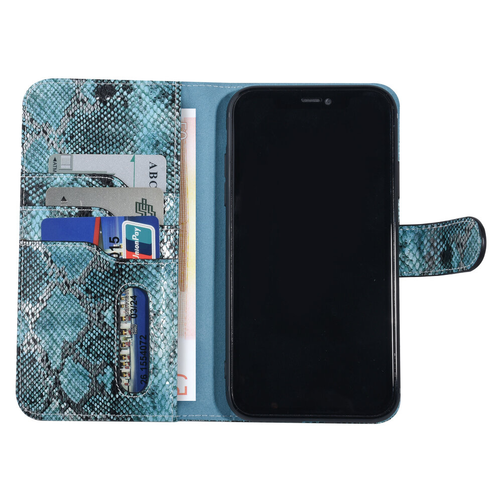 UNIQ Accessory UNIQ Accessory iPhone Xs Max Schwarz und Grun Schlangenhaut Book-Case hul UNIQ Accessory UNIQ Accessory iPhone Xs Max Schwarz und Grun Schlangenhaut Book-Case hul