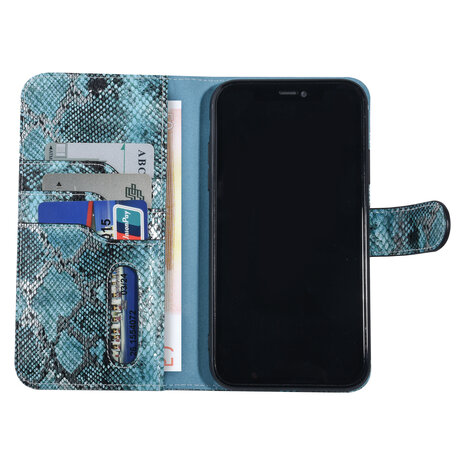 UNIQ Accessory UNIQ Accessory iPhone Xs Max Schwarz und Grun Schlangenhaut Book-Case hul UNIQ Accessory UNIQ Accessory iPhone Xs Max Schwarz und Grun Schlangenhaut Book-Case hul
