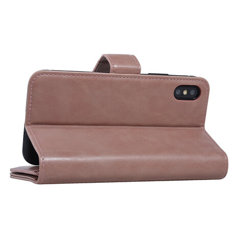 UNIQ Accessory UNIQ Accessory Roze hoesje iPhone Xs Max - Book Case - Zachte huid UNIQ Accessory UNIQ Accessory Roze hoesje iPhone Xs Max - Book Case - Zachte huid