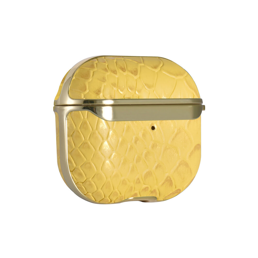 UNIQ Accessory UNIQ Accessory AirPods 3 Hülle - Snake Leather - Gelb UNIQ Accessory UNIQ Accessory AirPods 3 Hülle - Snake Leather - Gelb