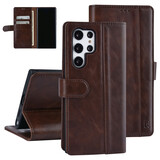 UNIQ Accessory UNIQ Accessory Samsung Galaxy S22 Ultra Book Case hoesje - Pasjeshouder voor 3 pasjes - Magneetsluiting - DonkerBruin UNIQ Accessory UNIQ Accessory Samsung Galaxy S22 Ultra Book Case hoesje - Pasjeshouder voor 3 pasjes - Magneetsluiting - DonkerBruin