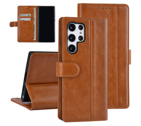 UNIQ Accessory UNIQ Accessory Samsung Galaxy S22 Ultra Book Case hoesje - Pasjeshouder voor 3 pasjes - Magneetsluiting - Bruin UNIQ Accessory UNIQ Accessory Samsung Galaxy S22 Ultra Book Case hoesje - Pasjeshouder voor 3 pasjes - Magneetsluiting - Bruin