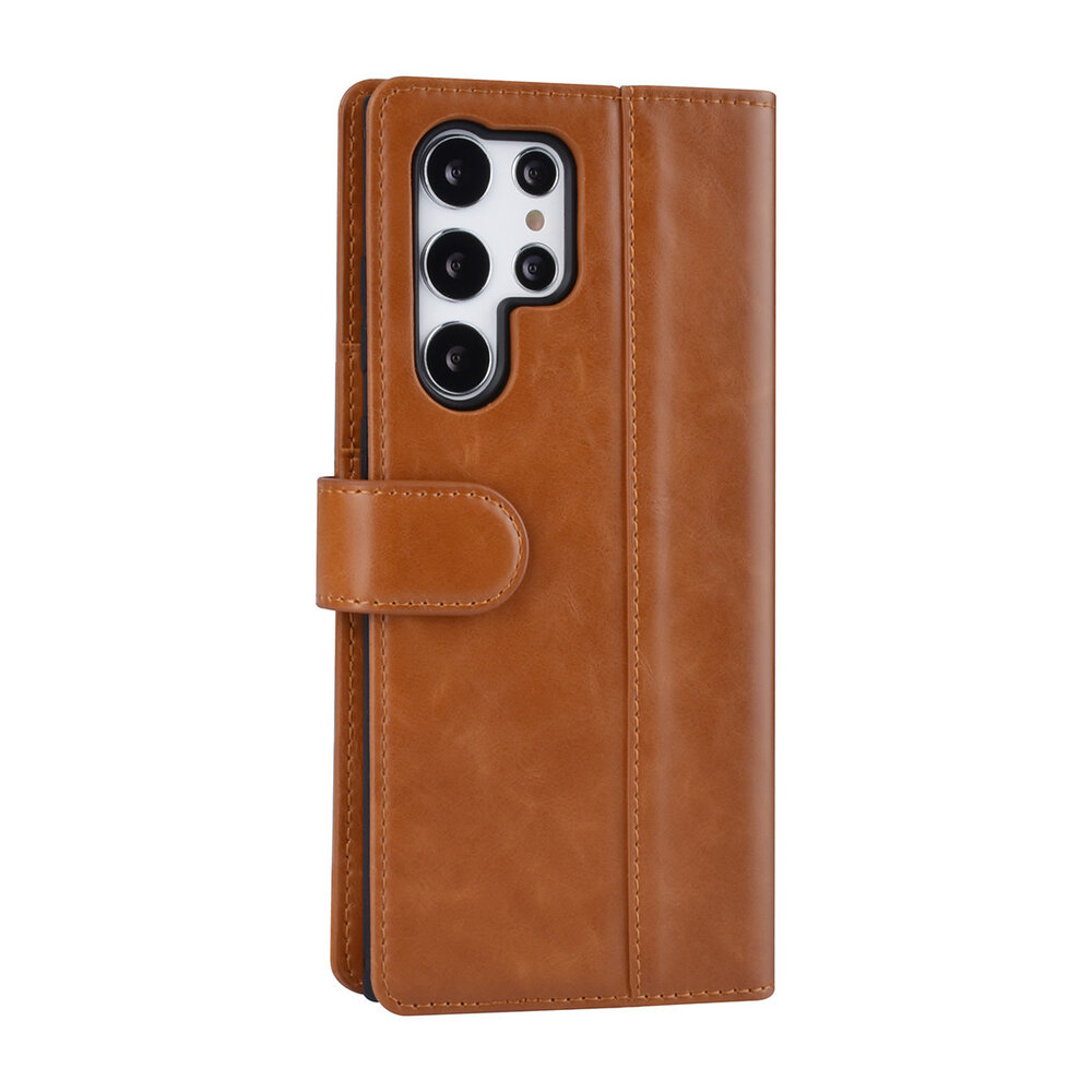 UNIQ Accessory UNIQ Accessory Étui Samsung Galaxy S22 Ultra Book type housse - Porte-cartes pour 3 cartes - Fermeture magnétique - Marron UNIQ Accessory UNIQ Accessory Étui Samsung Galaxy S22 Ultra Book type housse - Porte-cartes pour 3 cartes - Fermeture magnétique - Marron