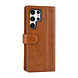UNIQ Accessory UNIQ Accessory Samsung Galaxy S22 Ultra Book type case - Card holder for 3 cards - Magnetic closure - Brown UNIQ Accessory UNIQ Accessory Samsung Galaxy S22 Ultra Book type case - Card holder for 3 cards - Magnetic closure - Brown