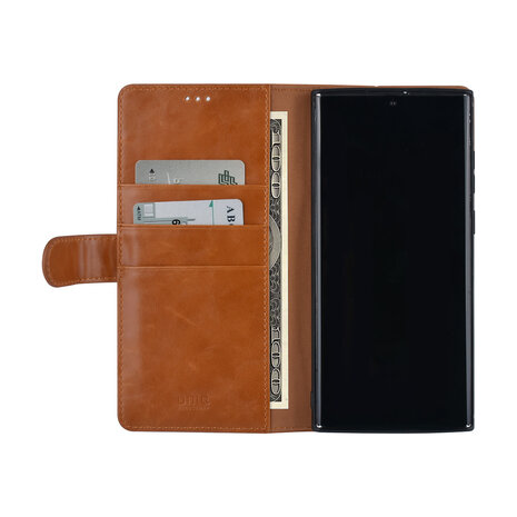 UNIQ Accessory UNIQ Accessory Étui Samsung Galaxy S22 Ultra Book type housse - Porte-cartes pour 3 cartes - Fermeture magnétique - Marron UNIQ Accessory UNIQ Accessory Étui Samsung Galaxy S22 Ultra Book type housse - Porte-cartes pour 3 cartes - Fermeture magnétique - Marron