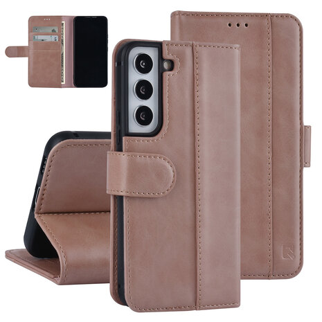 UNIQ Accessory UNIQ Accessory Étui Samsung Galaxy S22 Book type housse - Porte-cartes pour 3 cartes - Fermeture magnétique - Rose Gold UNIQ Accessory UNIQ Accessory Étui Samsung Galaxy S22 Book type housse - Porte-cartes pour 3 cartes - Fermeture magnétique - Rose Gold