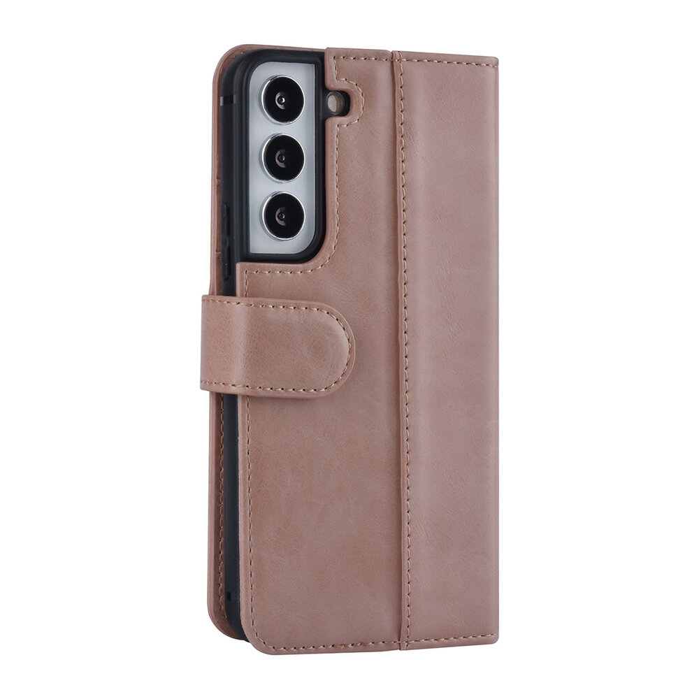 UNIQ Accessory UNIQ Accessory Samsung Galaxy S22 Book type case - Card holder for 3 cards - Magnetic closure - Rose Gold UNIQ Accessory UNIQ Accessory Samsung Galaxy S22 Book type case - Card holder for 3 cards - Magnetic closure - Rose Gold