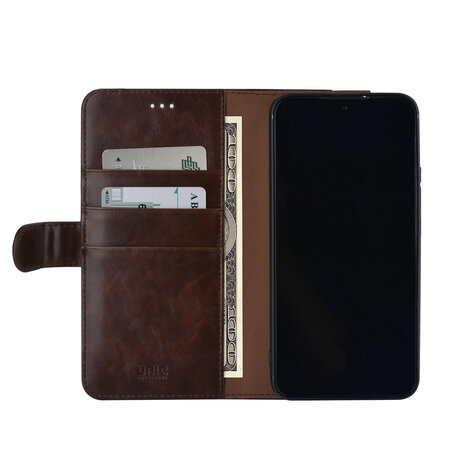 UNIQ Accessory UNIQ Accessory Samsung Galaxy S22 Plus Book type case - Card holder for 3 cards - Magnetic closure - Dark Brown UNIQ Accessory UNIQ Accessory Samsung Galaxy S22 Plus Book type case - Card holder for 3 cards - Magnetic closure - Dark Brown