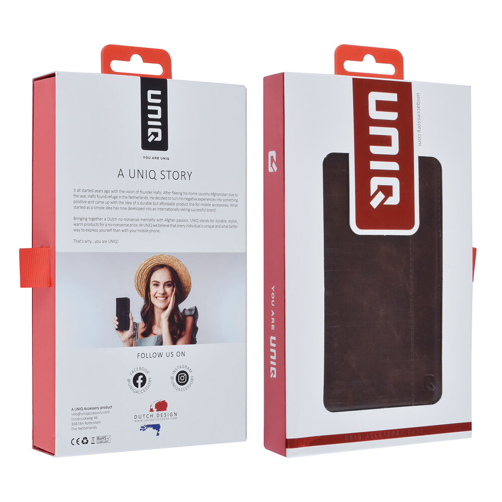 UNIQ Accessory UNIQ Accessory Étui Samsung Galaxy S22 Plus Book type housse - Porte-cartes pour 3 cartes - Fermeture magnétique - Marron foncé UNIQ Accessory UNIQ Accessory Étui Samsung Galaxy S22 Plus Book type housse - Porte-cartes pour 3 cartes - Fermeture magnétique - Marron foncé