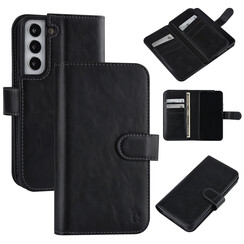 UNIQ Accessory Samsung Galaxy S22 Book-Case hul - Kartenhalter für 9 Karten - Magnetverschluss - Schwarz