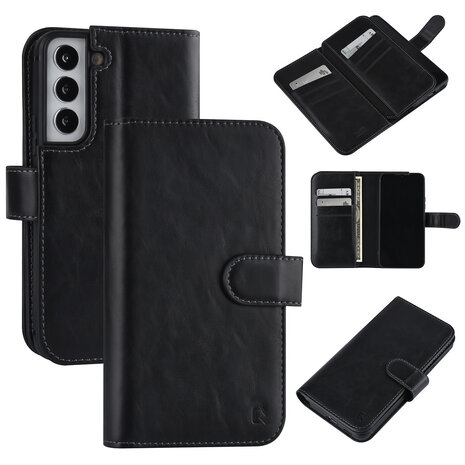 UNIQ Accessory UNIQ Accessory Samsung Galaxy S22 Book-Case hul - Kartenhalter für 9 Karten - Magnetverschluss - Schwarz UNIQ Accessory UNIQ Accessory Samsung Galaxy S22 Book-Case hul - Kartenhalter für 9 Karten - Magnetverschluss - Schwarz
