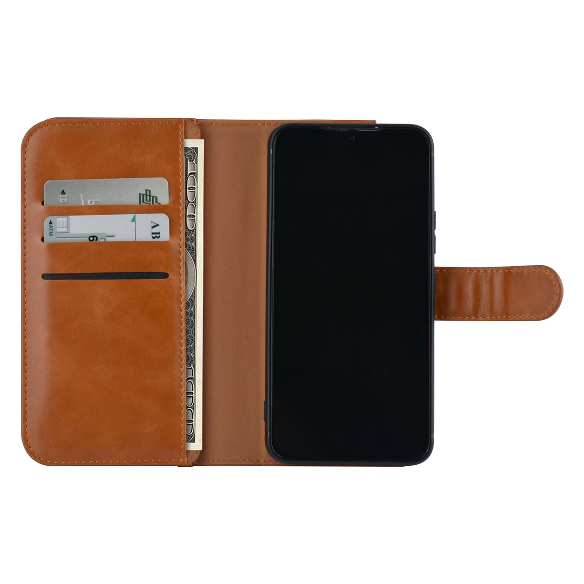 UNIQ Accessory UNIQ Accessory Samsung Galaxy S22 Book Case hoesje - Pasjeshouder voor 9 pasjes - Magneetsluiting - Bruin, foto 5 van 6