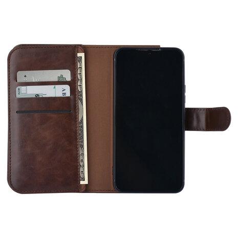 UNIQ Accessory UNIQ Accessory Samsung Galaxy S22 Book type case - Card holder for 9 cards - Magnetic closure - Dark Brown UNIQ Accessory UNIQ Accessory Samsung Galaxy S22 Book type case - Card holder for 9 cards - Magnetic closure - Dark Brown