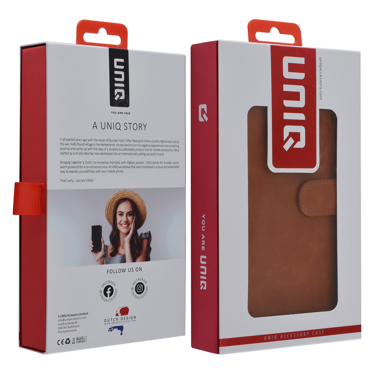 UNIQ Accessory UNIQ Accessory Samsung Galaxy S22 Plus Book Case hoesje - Pasjeshouder voor 9 pasjes - Magneetsluiting - Bruin, foto 6 van 6