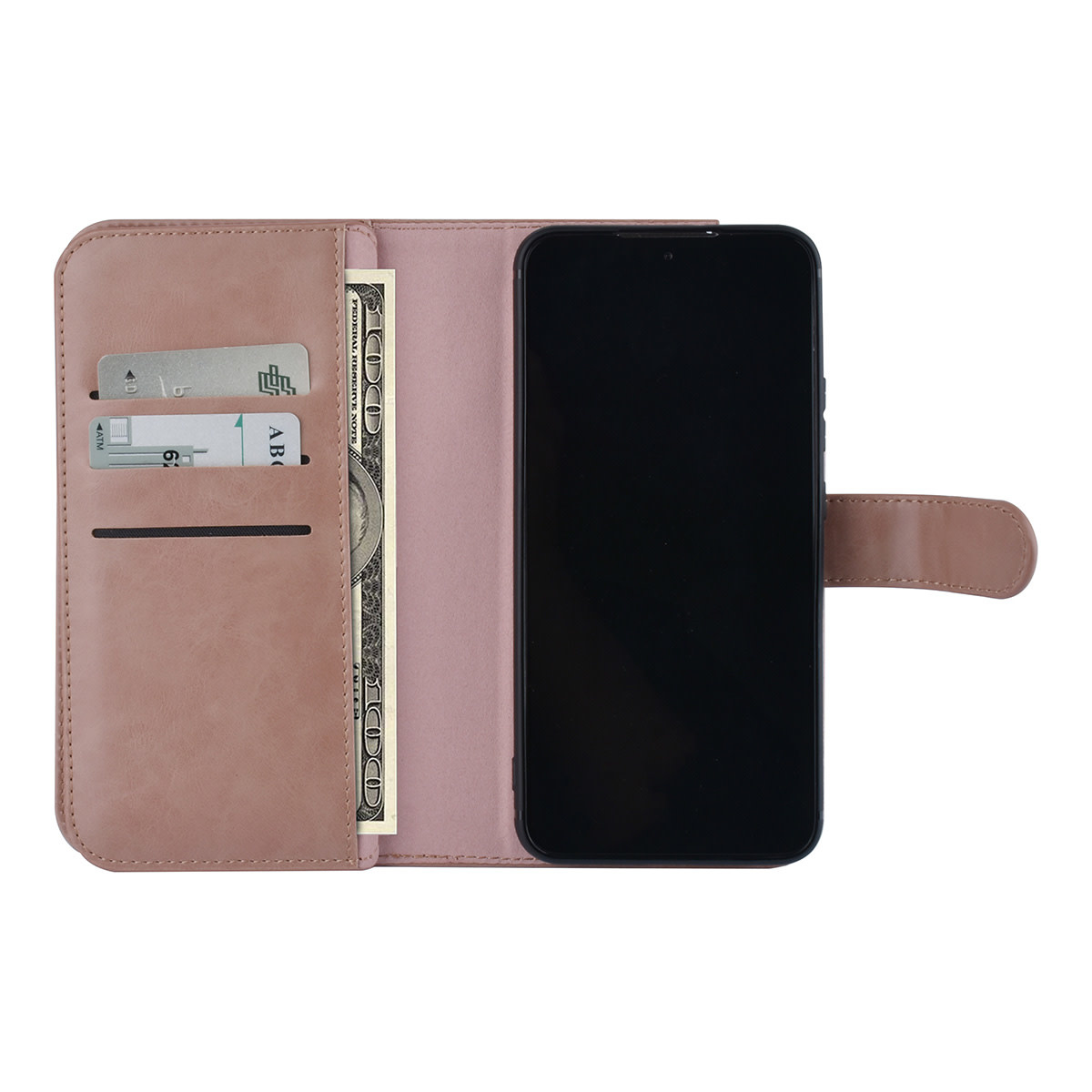 UNIQ Accessory UNIQ Accessory Samsung Galaxy S22 Plus Book Case hoesje - Pasjeshouder voor 9 pasjes - Magneetsluiting - Rose Gold, foto 5 van 6