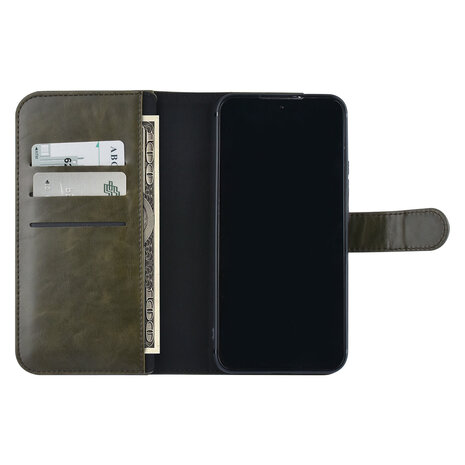 UNIQ Accessory UNIQ Accessory Samsung Galaxy S22 Plus Book type case - Card holder for 9 cards - Magnetic closure - Dark Green UNIQ Accessory UNIQ Accessory Samsung Galaxy S22 Plus Book type case - Card holder for 9 cards - Magnetic closure - Dark Green