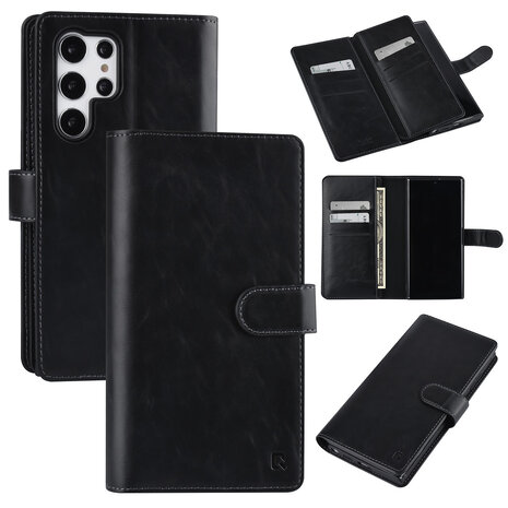 UNIQ Accessory UNIQ Accessory Samsung Galaxy S22 Ultra Book type case - Card holder for 9 cards - Magnetic closure - Black UNIQ Accessory UNIQ Accessory Samsung Galaxy S22 Ultra Book type case - Card holder for 9 cards - Magnetic closure - Black
