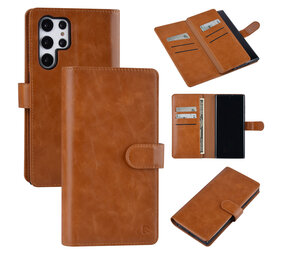 UNIQ Accessory UNIQ Accessory Samsung Galaxy S22 Ultra Book Case hoesje - Pasjeshouder voor 9 pasjes - Magneetsluiting - Bruin UNIQ Accessory UNIQ Accessory Samsung Galaxy S22 Ultra Book Case hoesje - Pasjeshouder voor 9 pasjes - Magneetsluiting - Bruin