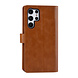 UNIQ Accessory UNIQ Accessory Samsung Galaxy S22 Ultra Book type case - Card holder for 9 cards - Magnetic closure - Brown UNIQ Accessory UNIQ Accessory Samsung Galaxy S22 Ultra Book type case - Card holder for 9 cards - Magnetic closure - Brown