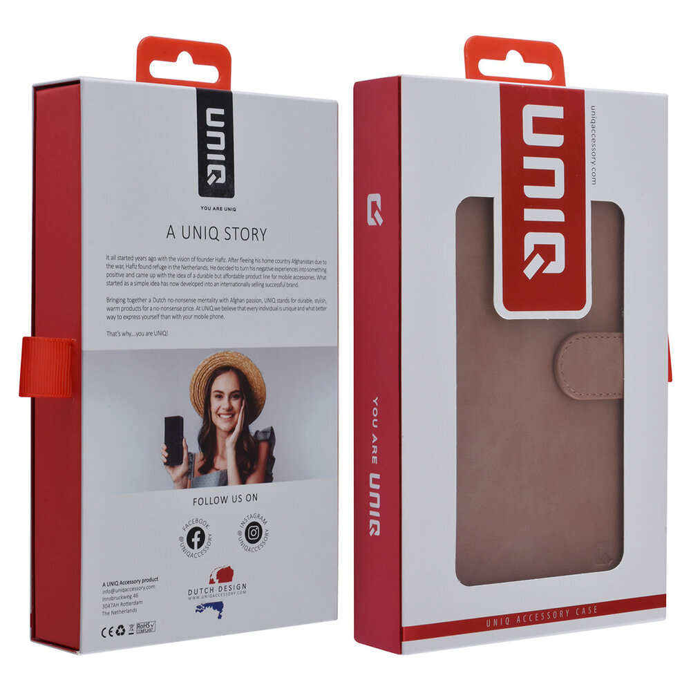 UNIQ Accessory UNIQ Accessory Samsung Galaxy S22 Ultra Book Case hoesje - Pasjeshouder voor 9 pasjes - Magneetsluiting - Rose Gold UNIQ Accessory UNIQ Accessory Samsung Galaxy S22 Ultra Book Case hoesje - Pasjeshouder voor 9 pasjes - Magneetsluiting - Rose Gold