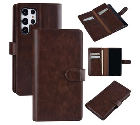 UNIQ Accessory UNIQ Accessory Étui Samsung Galaxy S22 Ultra Book type housse - Porte-cartes pour 9 cartes - Fermeture magnétique - Marron foncé UNIQ Accessory UNIQ Accessory Étui Samsung Galaxy S22 Ultra Book type housse - Porte-cartes pour 9 cartes - Fermeture magnétique - Marron foncé