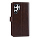 UNIQ Accessory UNIQ Accessory Samsung Galaxy S22 Ultra Book type case - Card holder for 9 cards - Magnetic closure - Dark Brown UNIQ Accessory UNIQ Accessory Samsung Galaxy S22 Ultra Book type case - Card holder for 9 cards - Magnetic closure - Dark Brown