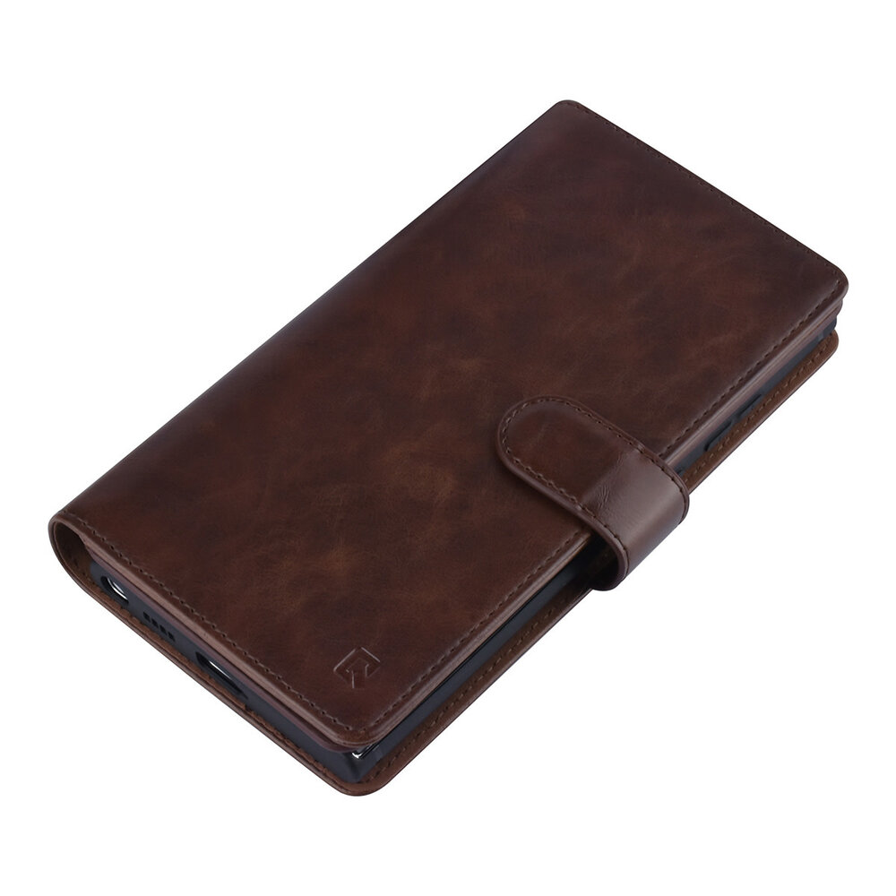 UNIQ Accessory UNIQ Accessory Samsung Galaxy S22 Ultra Book type case - Card holder for 9 cards - Magnetic closure - Dark Brown UNIQ Accessory UNIQ Accessory Samsung Galaxy S22 Ultra Book type case - Card holder for 9 cards - Magnetic closure - Dark Brown