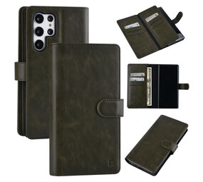UNIQ Accessory UNIQ Accessory Samsung Galaxy S22 Ultra Book Case hoesje - Pasjeshouder voor 9 pasjes - Magneetsluiting - DonkerGroen UNIQ Accessory UNIQ Accessory Samsung Galaxy S22 Ultra Book Case hoesje - Pasjeshouder voor 9 pasjes - Magneetsluiting - DonkerGroen