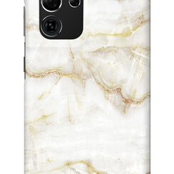 iDeal of Sweden Galaxy S21 Ultra Case - Golden Pearl Marble