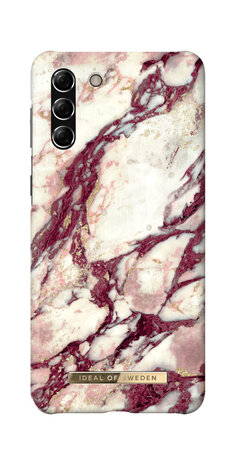 iDeal of Sweden iDeal of Sweden Galaxy S21 Plus Backcover hoesje - Fashion Case - Calacatta Ruby Marble iDeal of Sweden iDeal of Sweden Galaxy S21 Plus Backcover hoesje - Fashion Case - Calacatta Ruby Marble