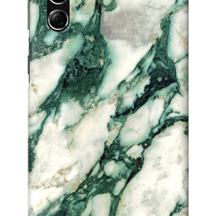 iDeal of Sweden Galaxy S21 Plus Case - Calacatta Emerald Marble