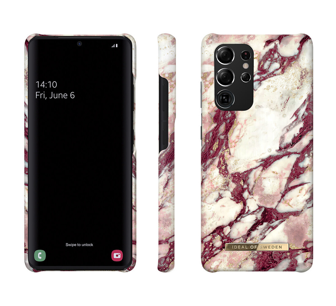 iDeal of Sweden iDeal of Sweden Galaxy S21 Ultra Case - Calacatta Ruby Marble iDeal of Sweden iDeal of Sweden Galaxy S21 Ultra Case - Calacatta Ruby Marble
