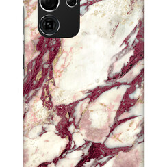 iDeal of Sweden Galaxy S21 Ultra Case - Calacatta Ruby Marble
