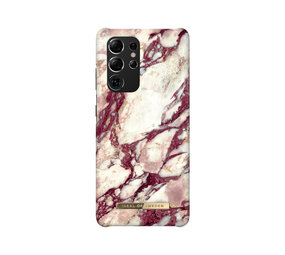 iDeal of Sweden iDeal of Sweden Galaxy S21 Ultra Case - Calacatta Ruby Marble