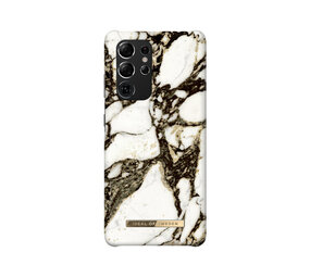 iDeal of Sweden iDeal of Sweden Galaxy S21 Ultra Backcover hoesje - Fashion Case - Calacatta Golden Marble iDeal of Sweden iDeal of Sweden Galaxy S21 Ultra Backcover hoesje - Fashion Case - Calacatta Golden Marble