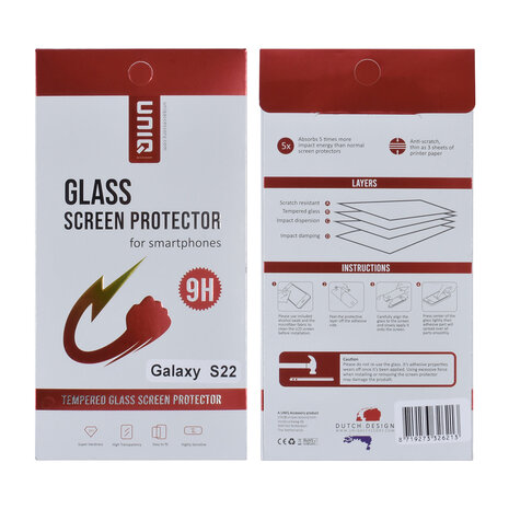 UNIQ Accessory box of 10 - UNIQ Accessory Samsung Galaxy S22 Screenprotector - Transparant UNIQ Accessory box of 10 - UNIQ Accessory Samsung Galaxy S22 Screenprotector - Transparant