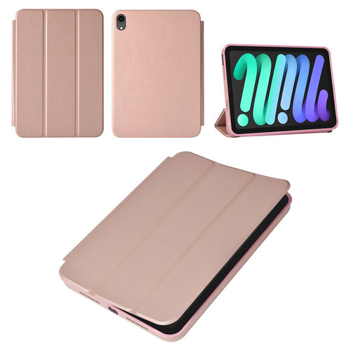iPad Mini 2021 Book Case Tablet Housse - Rose Gold - Smart Case