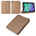 iPad Mini 2021 Book Case Tablethoes - Goud - Smart Case