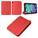 iPad Mini 2021 Book Case Tablethoes - Rood - Smart Case iPad Mini 2021 Book Case Tablethoes - Rood - Smart Case