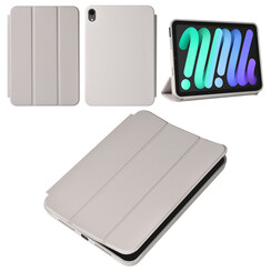 iPad Mini 2021 Book Case Tablet Housse - Gris - Smart Case
