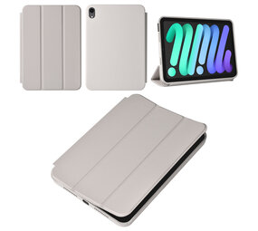 iPad Mini 2021 Book Case Tablet Cover - Grey - Smart Case iPad Mini 2021 Book Case Tablet Cover - Grey - Smart Case