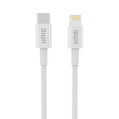 UNIQ Accessory oplaadkabel - USB C naar Lightning, 20 cm, wit