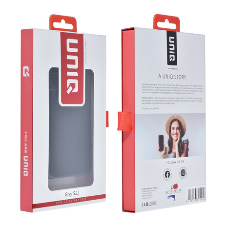 UNIQ Accessory UNIQ Accessory Samsung Galaxy S22 TPU Backcover - Zwart UNIQ Accessory UNIQ Accessory Samsung Galaxy S22 TPU Backcover - Zwart